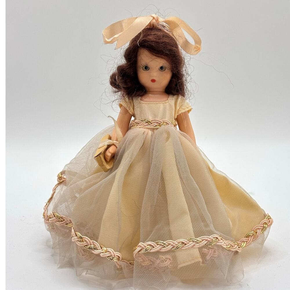 Vintage 1948-1960 Nancy Ann Storybook Doll, Plastic, Sleepy Eyes, Comes w/Stand
